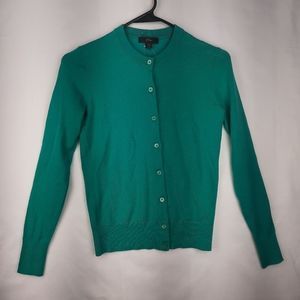 J Crew Jackie Cardigan Sweater Rib Trim 